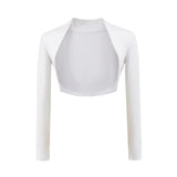 Ken Bean With The Same Long-Sleeved Short Sunscreen Small Shoulder Shawl Wearing A Casual Blouse Repair Elastic Shawl
