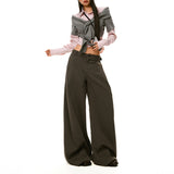 25Th Ootd!| Autumn Vertical Tube This Sub-Side Adjustable High-End Wide Leg Thin Casual Pants