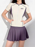 2026 New Swimsuit Female Split Two-Piece Skirt Sports Conservative Thin Swimsuit Female Student