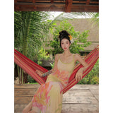 2025 Holiday Holiday Dopamine Island Tourism Super Fairy Dress Ambience Print Sling Skirt
