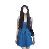 Art Student Klein Blue Dress Woman 2025 Summer New Cute Small Suspension Suspension