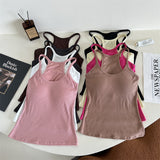 6803# Sexy I-Word Vest With Chest Pad Inside Wrapped Breasts Hottie Slings On The Back Of The Bottom