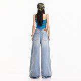 2026 Summer Thin Vintage Straight Jeans Loose-Render Silk Lesel