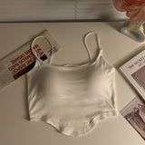 935 # Spice Girls With Chest Pads Small Vest Sling Women's Summer Tight Short Inside The Bottom Shirt Sleeveless Wear