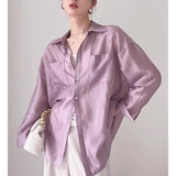 SI TONG Lyselle Temperament Shirts Spring 2025 New Sunscreen Tender Temperament Temperament Woman