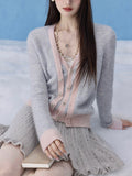 Saian Fragrant Breeze Haleece Two Small Fragrant Sweater Knitted Cardigan Two Sets Of Top Coat Women