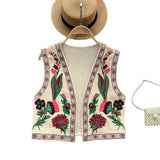 Vintage National Style Outside The Shirt Of Women's Thin Heavy Industry Embroidery Small Group Embroidery Full Of Short Vest Tops