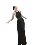 Sanya Seaside Resort Beach Dress Women 2025 Spring And Summer New Design Sense Of The Back Sexy Hanging Neck Dress