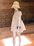 Go To The Tea Mountain Tea Break Series Apro Doll Collar Dress To Reduce The Age Of Thin A Short Skirt Woman