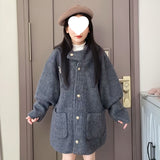 Early Winter Korean College Wind Leisure With A Small Thick Coat Of Coat Women 2025 New Autumn And Winter Coat