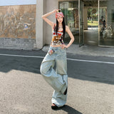26Th Ootd!| Spring 2026 New Old Cat Must Be Wrinkled Loose Broad-Legged Jeans Small