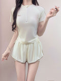 2026 Split Sports Swimsuit Female Conservative Thin Belly Big-Ticestic Hot Spring Student Swimsuit Micro Fat Meat Cover Large Size