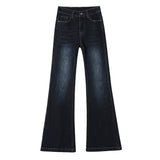 High-Rise Non-Legged Micro-Tight Jeans Women 2026 Autumn And Winter New Slim Slimming Super Fire Trumpet Pants