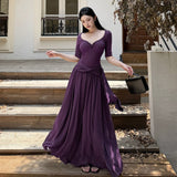 French Temperament Noble Sense Of Simple Commute Meat Cover Dress Autumn Kinesi 2025 Dress