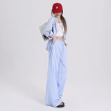 [HPA] Visual Manual | Walking Around | Thin Relaxed Striped Casual Pants Regular & Long