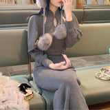 Duviet Evergreen Half Dress Medium Long Knitted Half-Dress