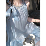 Holiday Wind Seaside Necromanite Hanging Neck Doll Dress Woman New Summer Gold Temperament Dress