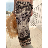 Lazy Holiday Hottie Bra Sling Vest Summer Sexy Irregular Half Skirt Two-Piece Travel Wear
