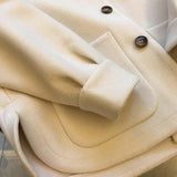 Licable Fake Two Korean French Small Fragrant Coat Loose Hair Coat Women Autumn Winter Short Coat